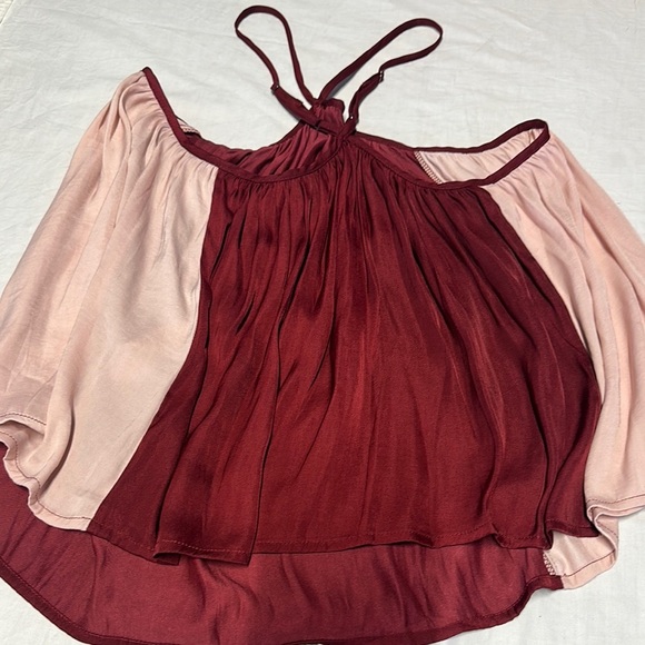 Banana Republic Red and Pink Asymmetrical Camisole - Picture 3 of 5